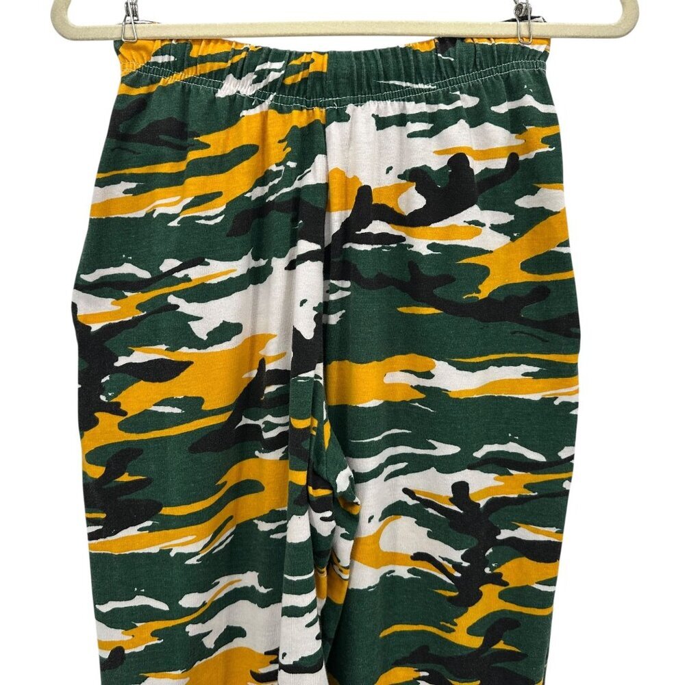 Vintage Zubaz Adult XS Pants Green Yellow White Black Zebra Camo Pattern - Picture 5 of 9